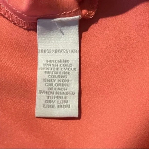 I.MAGNIN Vintage Maxi Lingerie Silky Peach V-Neck Size Small - Picture 5 of 6